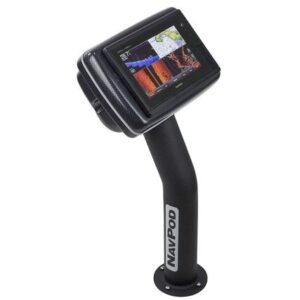 Navpod Ped4800-20 Pedestalpod Pre-Cut F/Garmin Gpsmap 7408, 7408xsv, 7608 & 7608xsv - Carbon Black