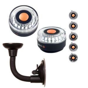 Navisafe Portable Navilight 360 Degree 2nm - White W/Bendable Suction Cup Mount