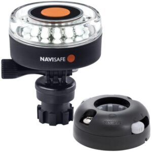 Navisafe Navilight 360 Degree 2nm White W/Navimount Base & Horizontal Mount - Black