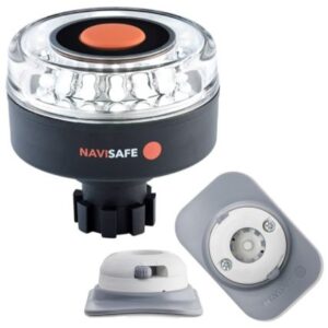 Navisafe Navilight 360 Degree 2nm W/Navibolt Base & Rib Mount - White