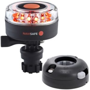 Navisafe Navilight All Red 360 Degree 2nm W/Navimount Base & Horizontal Mount - Black