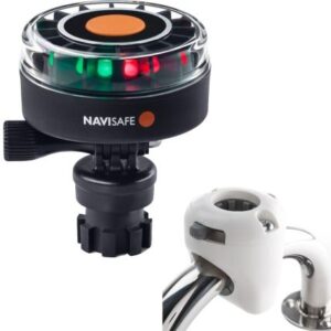 Navisafe Navilight 2nm Tricolor W/Navimount Base & Rail Mount - White