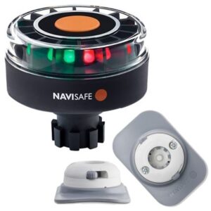 Navisafe Navilight Tricolor 2nm W/Navibolt Base & Rib Mount - White