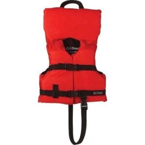 Onyx Nylon General Purpose Life Jacket - Infant/Child Under 50lbs - Red