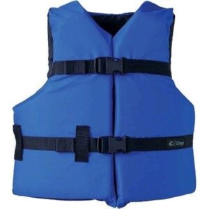 Onyx Nylon General Purpose Life Jacket - Youth 50-90lbs - Blue