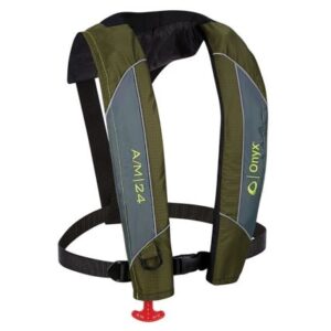 Onyx A/M-24 Automatic/Manual Inflatable Pfd Life Jacket - Green