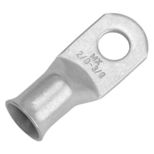 Pacer Tinned Lug 2/0 Awg - 3/8" Stud Size - 2 Pack