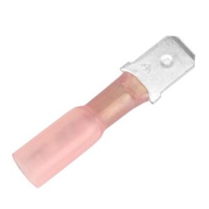 Pacer 22-18 Awg Heat Shrink Male Disconnect - 25 Pack