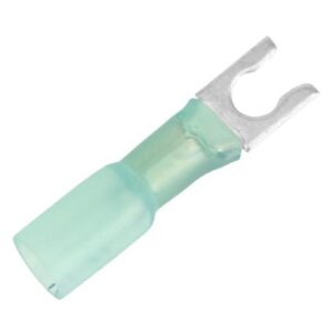 Pacer 16-14 Awg Heat Shrink Spade Terminal - #10 Stud Size - 100 Pack