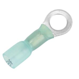 Pacer 16-14 Awg Heat Shrink Ring Terminal - 1/4" Stud Size - 25 Pack