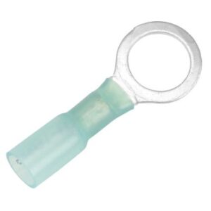 Pacer 16-14 Awg Heat Shrink Ring Terminal - 3/8" Stud Size - 100 Pack