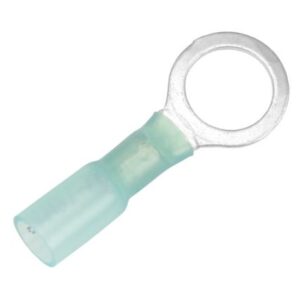 Pacer 16-14 Awg Heat Shrink Ring Terminal - 3/8" Stud Size - 3 Pack