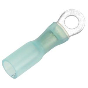 Pacer 16-14 Awg Heat Shrink Ring Terminal - #8 Stud Size - 100 Pack