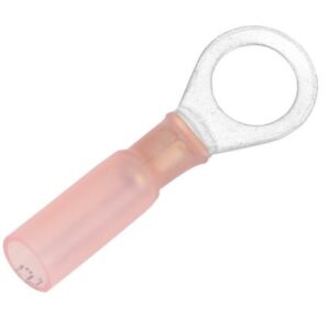 Pacer 22-18 Awg Heat Shrink Ring Terminal - 5/16" Stud Size - 3 Pack