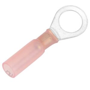 Pacer 22-18 Awg Heat Shrink Ring Terminal - 5/16" Stud Size - 25 Pack