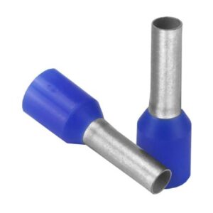 Pacer Blue 14 Awg Wire Ferrule - 8mm Length - 25 Pack