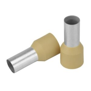 Pacer Beige 2 Awg Wire Ferrule - 16mm Length - 10 Pack