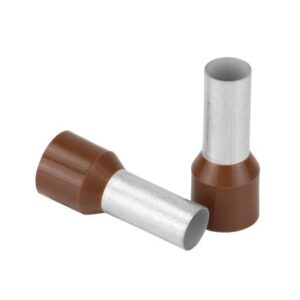 Pacer Brown 4 Awg Wire Ferrule - 16mm Length - 10 Pack