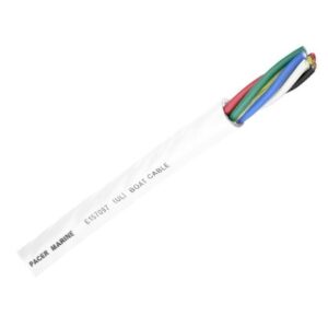 Pacer Round 6 Conductor Cable - 250' - 16/6 Awg - Black, Brown, Red, Green, Blue & White