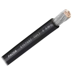 Pacer Black 4 Awg Battery Cable - Sold By The Foot