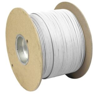 Pacer White 8 Awg Primary Wire - 1,000'