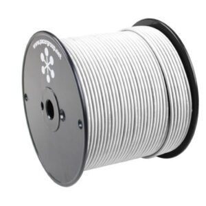 Pacer White 8 Awg Primary Wire - 500'