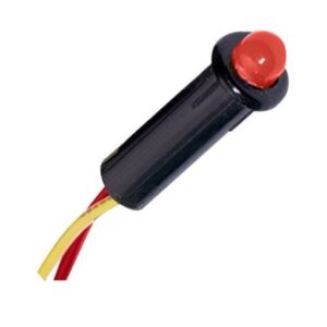 Paneltronics Led Indicator Light - Red - 120 Vac - 1/4"