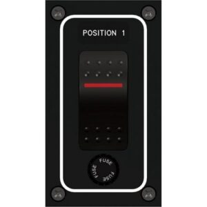 Paneltronics Waterproof Panel - Dc 1-Position Illuminated Rocker Switch & Fuse