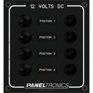 Paneltronics Waterproof Panel - Dc 4-Position Toggle Switch & Circuit Breaker