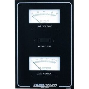 Paneltronics Standard Dc Meter Panel W/Voltmeter & Ammeter