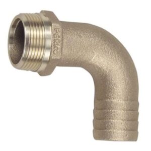 Perko 1-1/4" Pipe To Hose Adapter 90 Degree Bronze Made In The Usa
