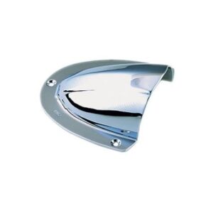 Perko Clam Shell Ventilator - Chrome Plated Brass - 4" X 3-3/4"