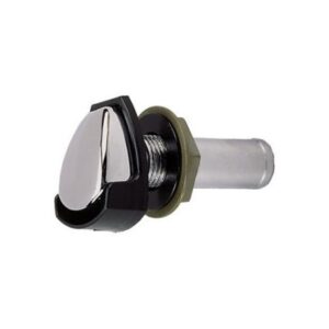 Perko Gas Tank Vent W/Splash Guard - Chrome Plated Zinc - ⅝" Hose