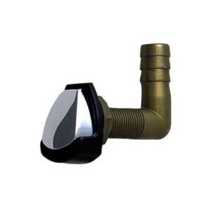 Perko Gas Tank Vent W/Swivel Elbow - Chrome/Black