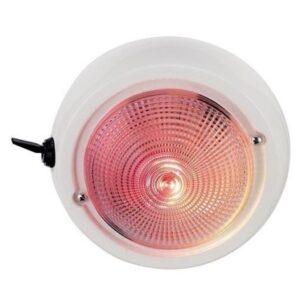 Perko Dome Light W/Red & White Bulbs