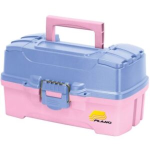 Plano Two-Tray Tackle Box W/Duel Top Access - Periwinkle/Pink