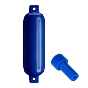 Polyform G-3 Twin Eye Fender 5.5" X 19" - Cobalt Blue W/Adapter