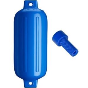 Polyform G-5 Twin Eye Fender 8.8" X 26.8" - Blue W/Adapter