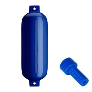 Polyform G-5 Twin Eye Fender 8.8" X 26.8" - Cobalt Blue W/Adapter