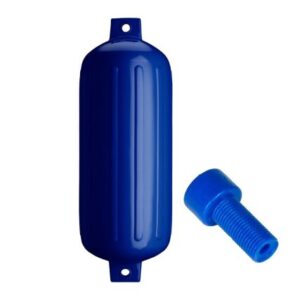 Polyform G-6 Twin Eye Fender 11" X 30" - Cobalt Blue W/Adapter