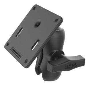 Ram Mount Ram Double Socket Arm W/75x75mm Vesa Plate