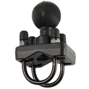 Ram Mount Stainless Steel Double U-Bolt Base W/1.5" Ball F/Rails 1"-1.25" In Diameter