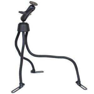 Ram Mount Pod Iii Universal No-Drill Mount W/Double Socket Arm & 2 2.5" Round Bases - Amps Pattern