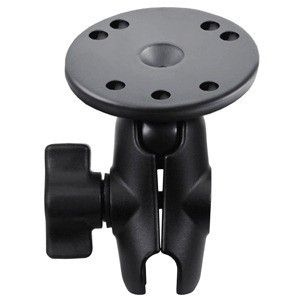 Ram Mount Short Double Socket Arm W/2.5" Round Base