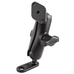 Ram Mount 11mm Flat Base W/Double Socket Arm & Diamond Adapter