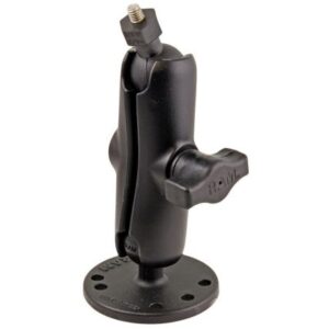 Ram Mount Flat Surface Mount W/1" Ball, Including M6 X 30 Ss Hex Head Bolt, F/Raymarine Dragonfly-4/5 & Wifish Devices