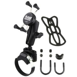 Ram Mount Strap Clamp, Roll Bar Mount W/Universal X-Grip Cell/Iphone Cradle