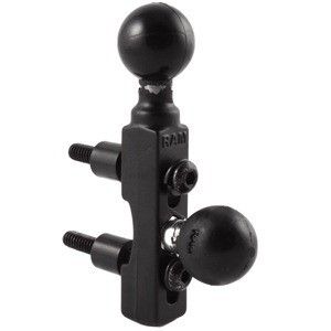Ram Mount Motorcycle Brake/Clutch Reservoir Base W/2 1" Balls