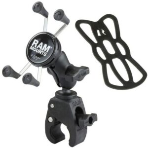 Ram Mount Small Tough-Claw Base W/Short Double Socket Arm And Universal X-Grip Cell/Iphone Cradle