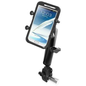 Ram Mount Tough-Claw Base W/Long Double Socket Arm & Universal X-Grip Iv F/Large Phone/Phablet Cradle